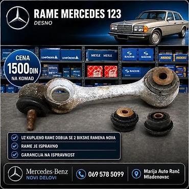 Sistem upravljanja i oslanjanja: RAME MERCEDES 123 126 GUMA DO RAMENA BIKSNE | Rame mercedes 123 je — 4