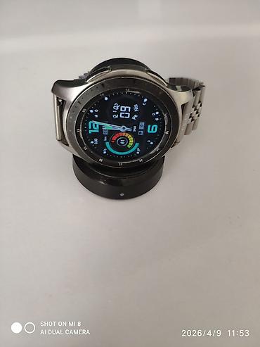 Наручные часы: Б/у, Смарт-часы, Samsung, Водонепроницаемый, цвет - Серебристый — 5