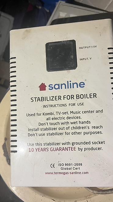 volt qeydiyyat: Sanline “Stabilizer for Boiler” – gərginlik tənzimləyici - Təyinat — 2