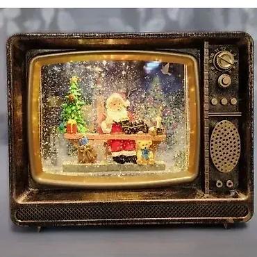 pepco luster: Muzički tv sa deda mrazom i simulacijom snega. muzički tv sa deda — 1