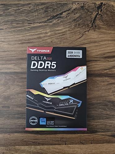 ssd 2: Оперативная память (RAM) для ПК, Б/у, T-Force, 32 ГБ, DDR5, 6400 МГц — 1