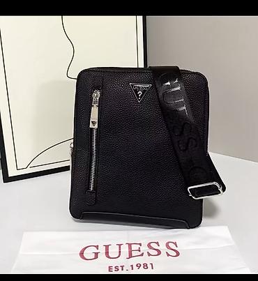 Сумка через плечо Guess (мужская) - Компактный формат вертикального