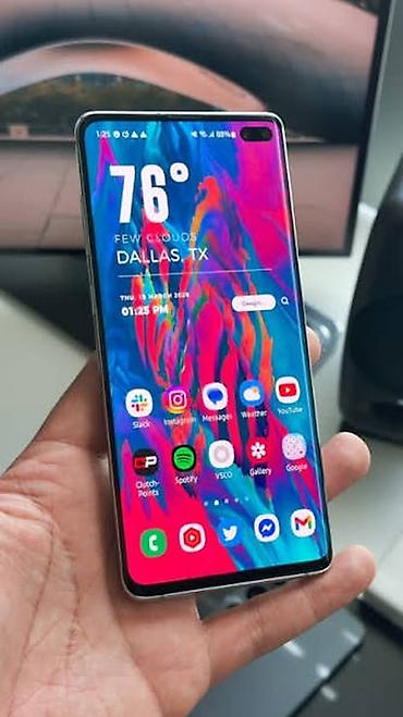 Samsung Galaxy S10, 128 GB, rəng - Qara, Barmaq izi