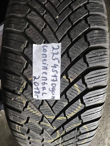 22545 r17 зима: Шины 225 / 45 / R 17, Зима, Б/у, 1 шт, Легковые, Continental — 1