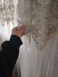 Pərdə və tüllər: Yeni, Vilyur Pərdə, rəng - Ağ, Ünvandan götürmə — 13