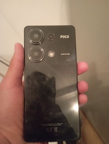 необычные чехлы на айфон 13 про макс: Poco M6 Pro, Колдонулган, 256 ГБ, түсү - Кара, 2 SIM
