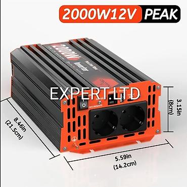 İnverterlər: Yeni Inverter, 1500-3000 Vt, 12 - 220 volt, Ünvandan götürmə, Ödənişli çatdırılma, Rayonlara çatdırılma — 8