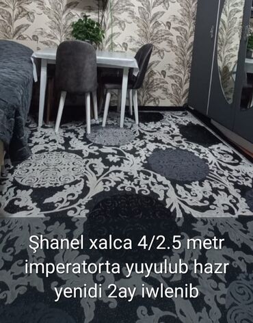 Сушилки: Məhsullar: 1) Şanel xalça – ölçü: 4 x 2.5 metr. “İmperator” tipli