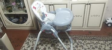 Yemək masaları, oturacaqları: Uşaq yemək stulu – Baby Home - Rəng: boz-ağ - Önündə geniş çıxarılan — 6