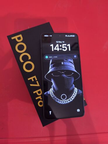 Poco: Poco F7 Pro, Б/у, 256 ГБ, цвет - Черный, 2 SIM, eSIM — 1