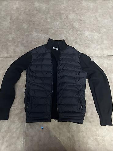 модные вещи: Мужская куртка, L, Moncler, Б/у, цвет - Черный, Самовывоз, Платная доставка — 1