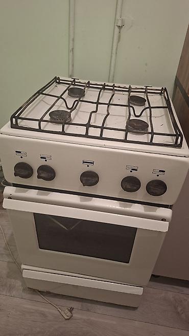 Кухонные плиты и варочные поверхности: Газовая печь, Б/у, Напольная, цвет - Белый — 3