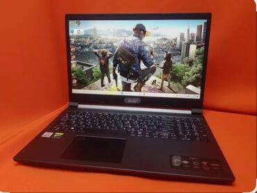 поко м7 про: Ноутбук, Acer, 16 ГБ ОЗУ, Intel Core i7, 15.6 ", Б/у, Для работы, учебы, память SSD