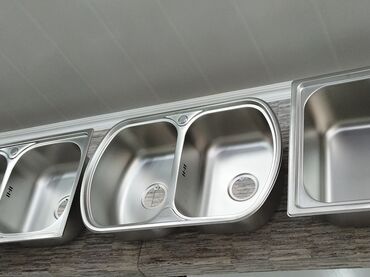 metbex ucun moykalar: Mətbəx üçün iki bölməli paslanmayan polad lavabo - Material: yüksək