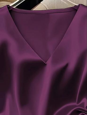 Köynək və bluzalar: Ölçü: XXL (44-46) Stil: V-yaxa, böyrü büzməli və ipli model Material — 5