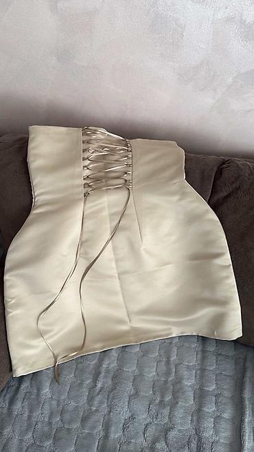 massimo dutti baletanke: Nova Haljina M velciina.Satenska mini haljina bez bretela u — 4