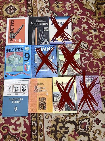Комплект школьных учебников для 9 класса (есть также общий том по