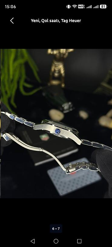 3d saat: Yeni, Qol saatı, Tag Heuer, rəng - Göy — 6
