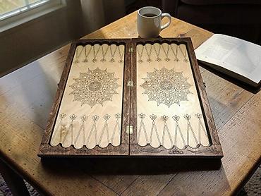 Нарды: Деревянные нарды "ARGO". - Материал: натуральное дерево (внутри — 4