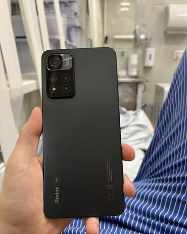 мм 8: Xiaomi, Redmi Note 11 Pro Plus, Колдонулган, 128 ГБ, түсү - Кара, 2 SIM