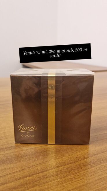 antonio banderas ətir: Gucci 75 ml, Adordan alinib, tezedir, acilmayib. 296 man magazada