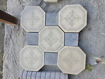 Брусчатка ромашка: Брусчатка ромашка, цвет - Серый, Литая, Новый — 5