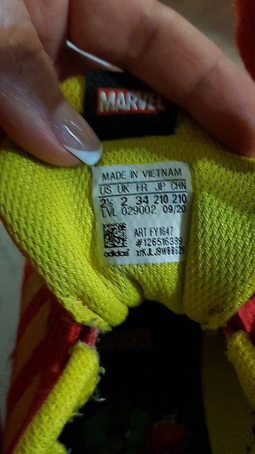 Детская обувь: Кроссовки Adidas Marvel 34р оригинал 100% Яркие, стильные, удобные — 8