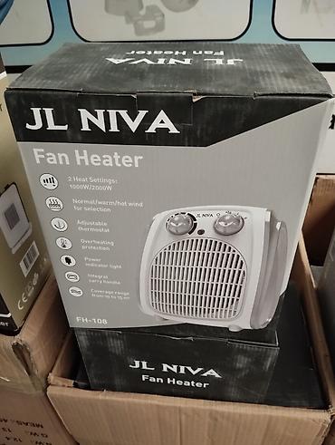 JL NIVA FH-108 Fan Heater - Güc: 2000 W - Gərginlik/frekans: 220–240