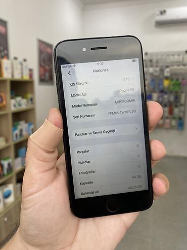 codera informatika 2026 pdf: IPhone SE 2022, 64 GB, Qara, Barmaq izi — 4