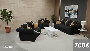 Stilske garniture: Komplet tapaciranih garnitura za dnevni boravak – moderan Chesterfield — 23