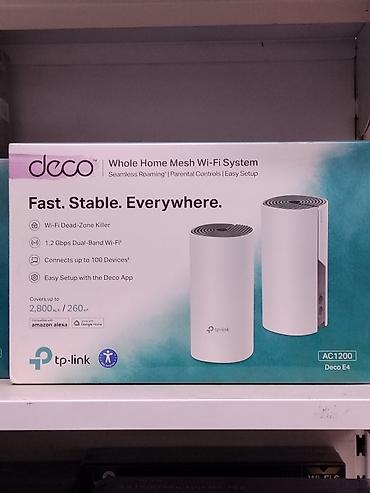 TP-Link Deco E4 (AC1200) — система Mesh Wi‑Fi для всего дома
