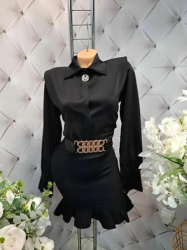 tiffany bluze i kosulje: Elegantna ženska košulja sa dugim rukavima i skrivenom dugmadi — 3
