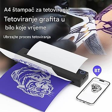 Ostala elektronika: Mini prenosivi A4 štampač za tetoviranje - Prenosivi termalni štampač — 2