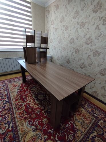доски 100 х 240 см: Кухонный стол, Б/у, Прямоугольный, Нераскладной