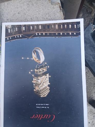 Оборудование для бизнеса: Məhsul: Cartier üzük reklam posterı Təsvir: - Brend: Cartier - Mövzu — 1