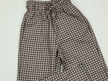 spodnie z eko skóry z wysokim stanem: Material trousers, 10 years, 134/140, condition - Very good