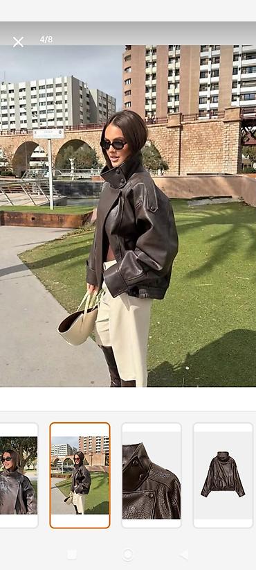 deri kurtkalar: Dəri kurtka, Zara, XL — 3