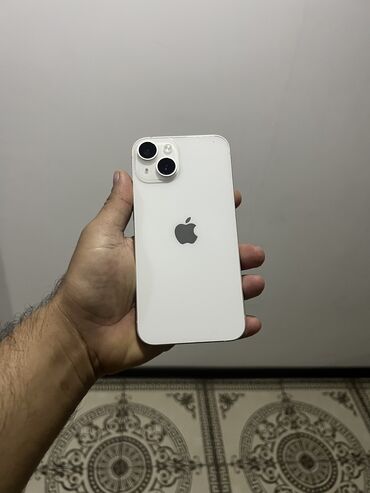 95 telefon qiymeti: IPhone 14, 128 GB, White Titanium, Face ID