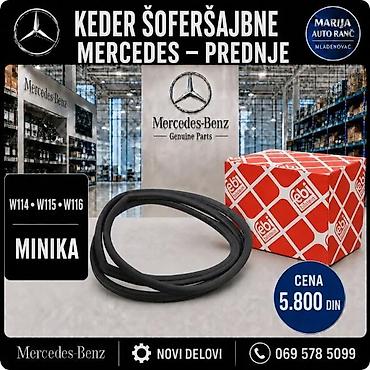 Delovi motora: KEDER SOFERSAJBNE STUBOVA VRATA MERCEDES W114 W115 MINIKA | Keder — 2
