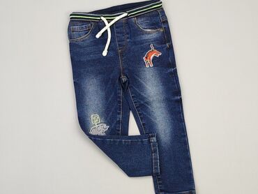 jeansy z szeroką nogawką: Spodnie jeansowe, So cute, 1.5-2 lat, 92, stan - Bardzo dobry