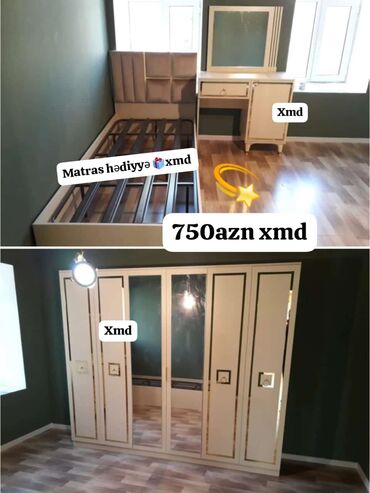 qapılar gence: Oğlan və qız üçün, Yeni, Təknəfərlik çarpayı, Yazı masası, Dolab, Tumba