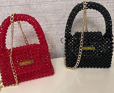 bel çantalari: Boncuklu əl işi çanta kolleksiyası - Material: yüksək keyfiyyətli — 5