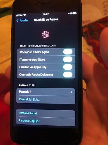 Apple iPhone: IPhone 7, 128 GB, Qara, Barmaq izi — 4