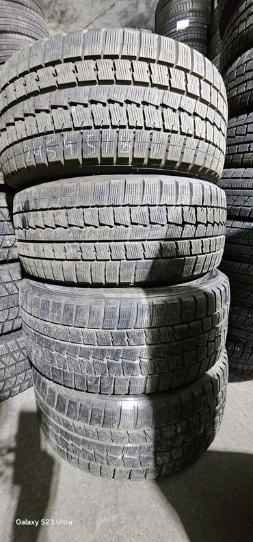 Диски: Шины 245 / 45 / R 18, Зима, Б/у, Комплект, Легковые, Япония, Dunlop