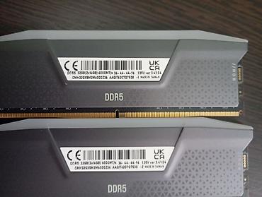 hyperx fury: Оперативная память (RAM) для ПК, Б/у, Corsair, 32 ГБ, DDR5, 6000 МГц — 3