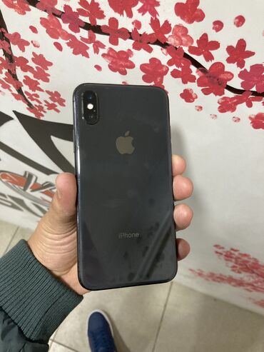 мх 3: IPhone X, Колдонулган, 256 ГБ, Кара, Каптама, 100 %