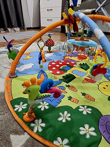 Другие игровые комплексы: Развивающий коврик с дугами и подвесными игрушками для малышей - — 1