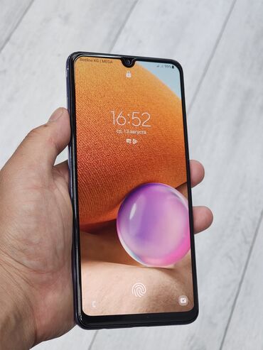 нот 9: Samsung Galaxy A32, Б/у, 64 ГБ, цвет - Черный, 2 SIM