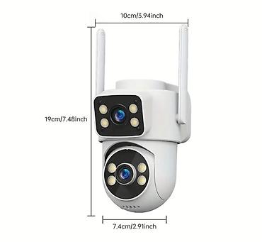 hile mobile: IP65 wifi təhlükəsizlik kamerası 5G Dual Lens Xarici Təhlükəsizlik — 5