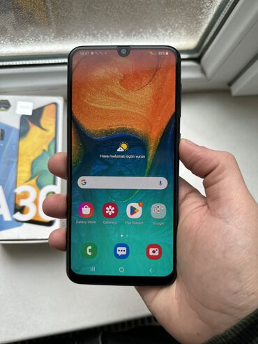 samsung a30 qiymeti bakida: Samsung Galaxy A30, 32 GB, rəng - Göy, Sensor, Barmaq izi, İki sim kartlı